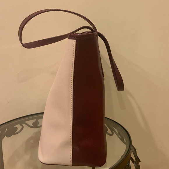 Ted Baker Powder Pink & Maroon Tote with Floral Clip Clutch 🌸 - Picture 9 of 9